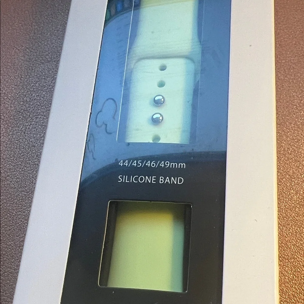 Posh Tech Neon Neon Lime Green Silicone Adjustable Apple Watch Band::NWT::